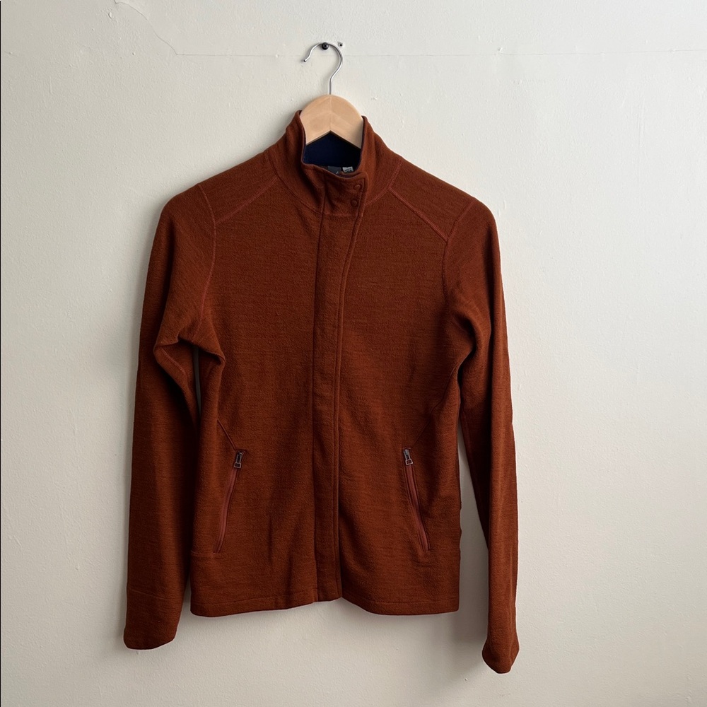EUC Ibex wool zip up